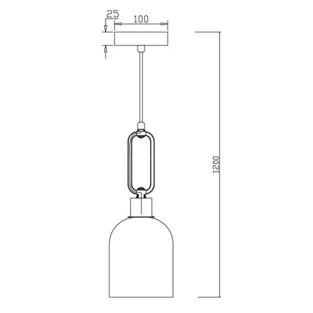 Suspended lamp Freya Fr5178PL-01N Difuso, 120x120x1500 mm, E27, 1x60W, color chromium-5