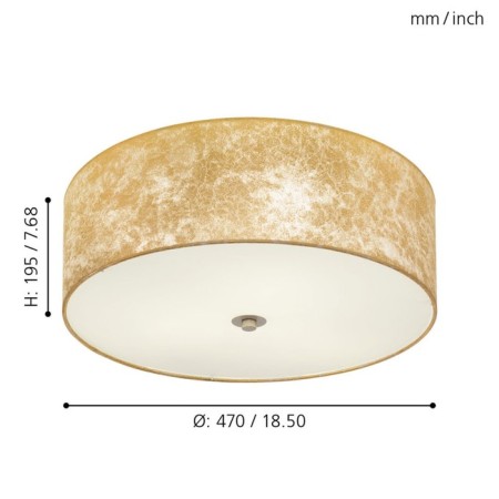 Viserbella lamp 3x60W E27 champagne-2