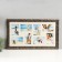 Photo frame plastic 10x15 cm, with a paspartm, 8 photos, (plastic screen), brown