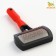 Puchoderma with a drop of 10 x 17 cm, rubberized handle, black-red
