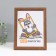 Photo frame wood 15x21 cm, mocha (plastic screen)