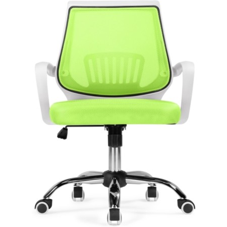 Children's armchair Ergoplus metal/fabric, chrome/green 61x55x84 cm-1