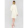 Terry robe with lace Ethel Women's size 40-42, milk 340 g/m2, 100% cotton
