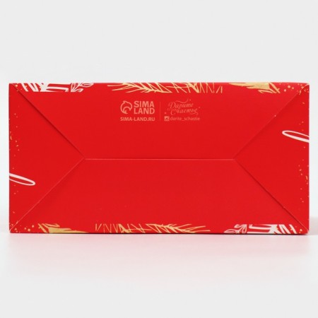 Box for cupcakes "Red with NG", 16 x 10 x 8 cm, New Year-4