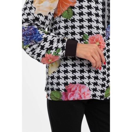 Female shirt, size 46, white, black color-7