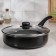 Steven Consul, 3.7 l, d = 26 cm, glass cover, plastic handle, anti -stick coating, black color