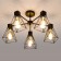 Trappola chandelier, 5x60W E27, black color