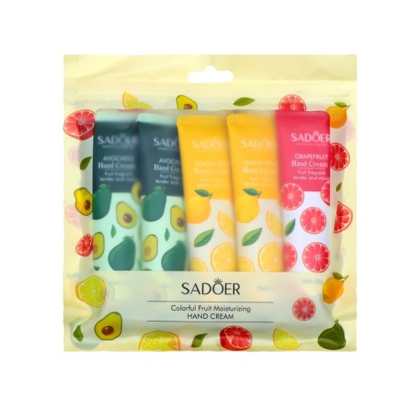 Hand cream "Fruit paradise", set 5 pcs