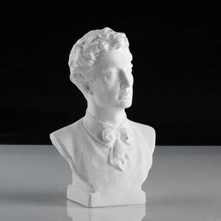 Gypsum figure famous people: Block Bust, 12.5 x 7.5 x 19 cm-1