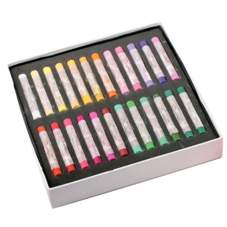 Dry Pastel ZHK "Sonnet", 48 colors, Soft, D-8 mm/L-60 mm, round section, art, 7141242-2