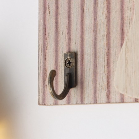 Decorative wood hooks "Flower abstraction" 1.5x19.5x23.5 cm-2