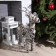 LED figure "Gray Deer" 44 × 65 × 15 cm, metal, textiles, AAX2 batteries (not in the kit), glow warm white