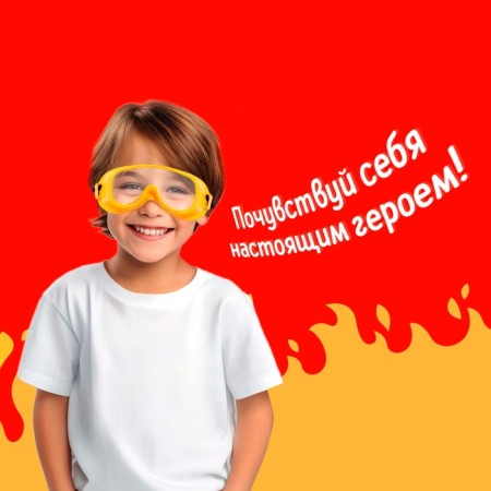 Set of firefighter "Firefighters", glasses in the kit-4