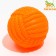 Dog toy squeaks "tangle of thread", 8 cm, orange