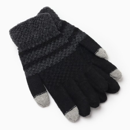 Male gloves, black/gray color, size 10-1