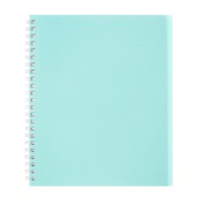 A notebook of 80 sheets in a cage on the crest of canvas, plastic cover, offset block, turquoise