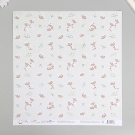 Scrapbooking paper "My Little World" 30x30 cm, 190 g/sq.m No. 3-1