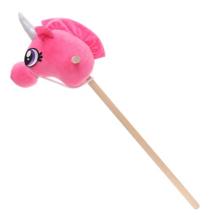 Soft toy "Unicorn-Sckun", on a stick, pink color-6