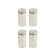 Remote holder for plates, 25x50 mm, color matte nickel, set 4 pcs.