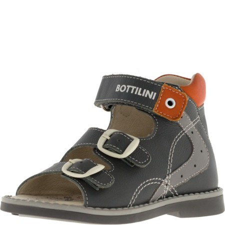 Baby sandals, size 24, gray color-1