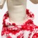 Kombinson "Deer" with a hood, size S (DS 25 cm, OG 35 cm, Osh 25 cm), red