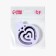 The comb is massage, folding, with a mirror, d = 6.6 cm, lilac color