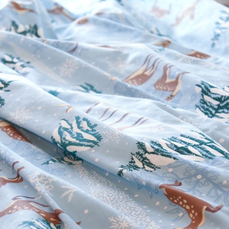 Bed linen "Ethel" duet Winter magic 143*215 cm - 2 pcs, 240*220 cm, 70*70 cm - 2 pcs-4