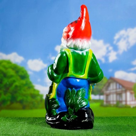 Garden figure "Dwarf with a watering can" large 75x39x32cm-2