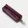 Key of zipper, length 13 cm, ring, carbine, burgundy color