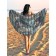 Pareo and beach rug "Tropical leaf fall", d = 150 cm