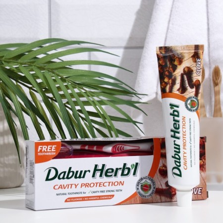 Set Dabur Herb’l Cloves: Toothpaste, 150 g + toothbrush