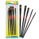 A set of brushes nylon 5 pieces, rounded, flat