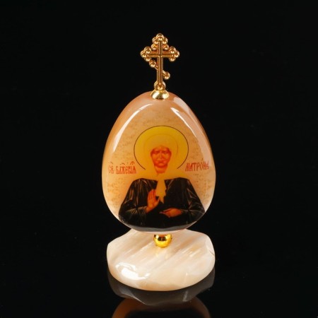 Egg "Holy Matrona", on a stand