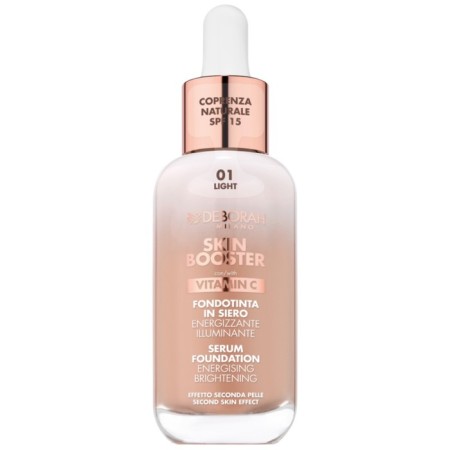 The foundation base of Deborah Milano Skin Booster Serum, tone 1 bright, 30 ml