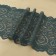 Lace elastic fabric, 180 mm × 2.7 ± 0.5 m, emerald color