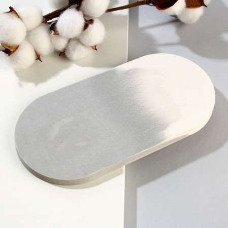 Ceramic “Classics” saucer, 18.5 x 9 cm, white color-1