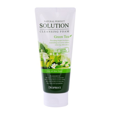 Foam for washing with green tea Extract Natural Perfect Solution 170 gr