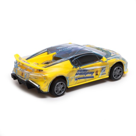 Inertial machine "Crazy Race, Racing", Russian voice acting, light, yellow color-2