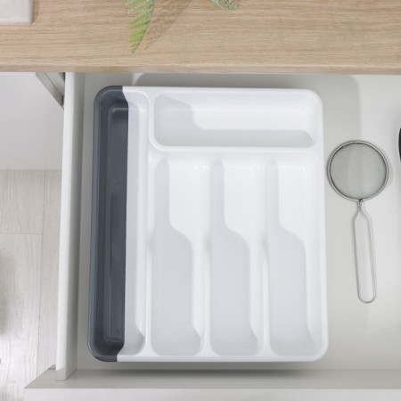 Sliding tray, white/anthracite color-3