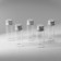 Jars for storing beads d = 2.2 × 6 cm, 5 pcs