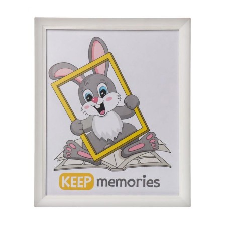 Photo frame plastic L-5 20x25 cm white (plastic screen)-4