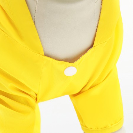 Combiason for dogs, a demi -season with a lining, size XS (DS 22, OG 34 cm), yellow-8