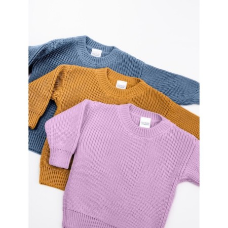 Sweater Knitted Children's Amarobaby Pure Love Buddy, height 68 cm, lilac color-15