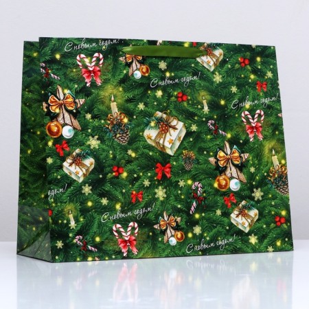 Laminated horizontal "Christmas tree toys", 49 x 40 x 19 cm-2