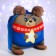 New Year's children's backpack "Bear with a star", 24x24 cm, for the New Year