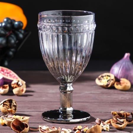 A set of glass of glass Magistro "Bosphorus", 250 ml, 6 pcs, color gradient silver-1