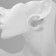 Acryl Earrings "Ring", white color, d = 3 cm