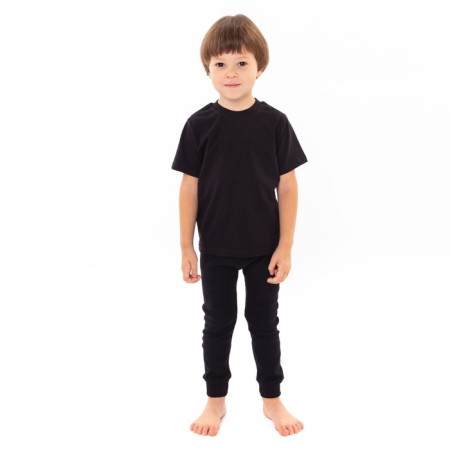 Thermal underwear for a boy, black color, height 158 ​​cm