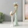 Souvenir Polystone "Mom with daughter" Green with wood color15.5x9.5x30 cm