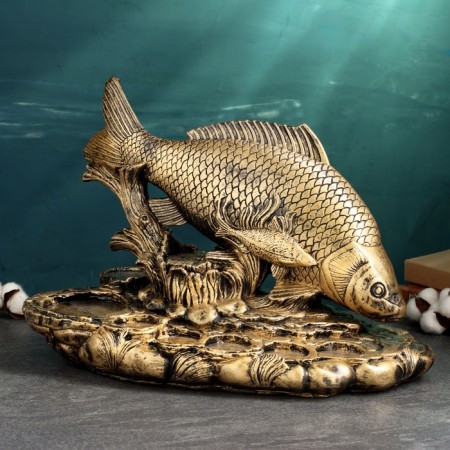 Bottle stand and glasses "Fishing" 30x45x25cm-1